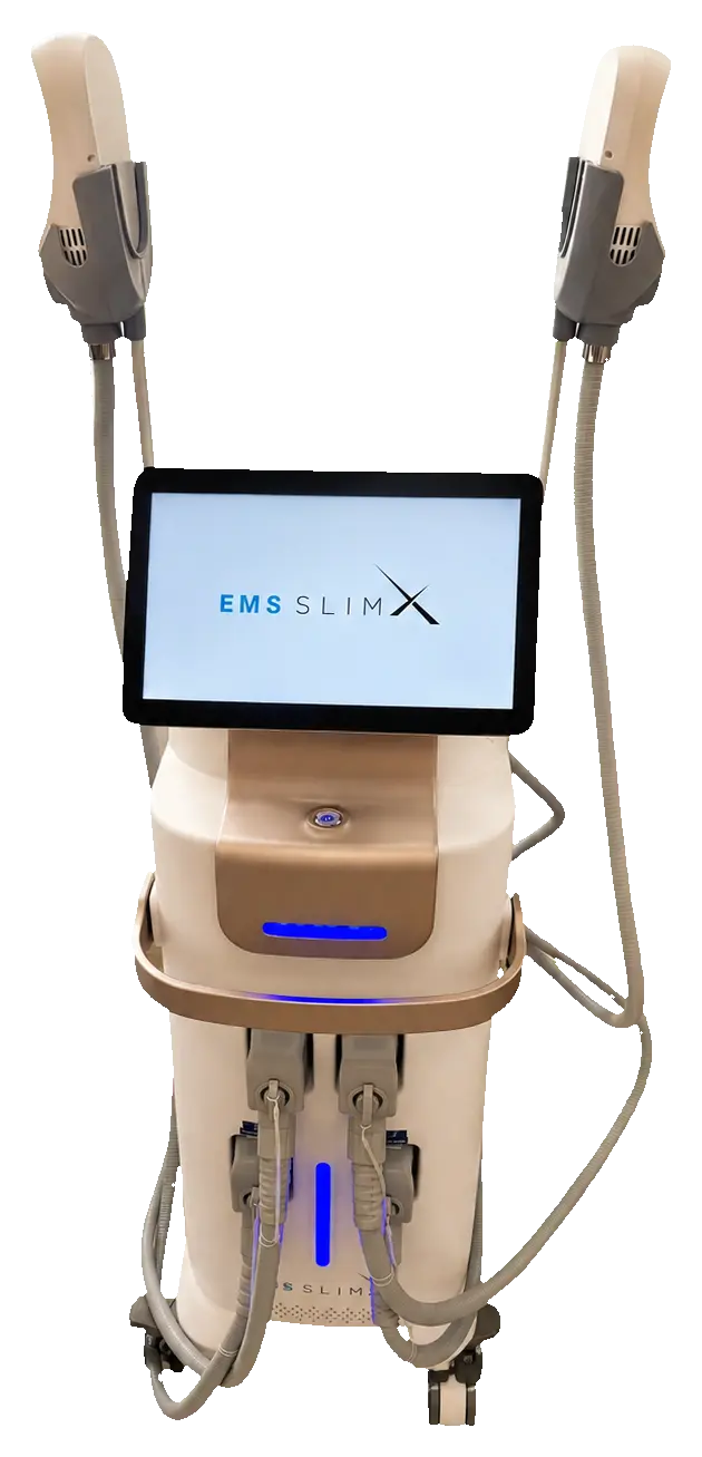 Aparatul EMS SlimX cu două aplicatoare la InfraSlim Studios Dorobanți